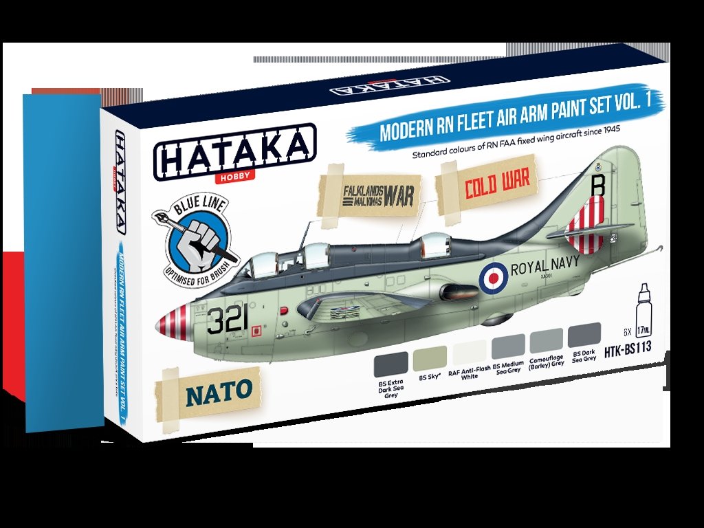 Hataka HTK-BS113 Modern RN Fleet Air Arm paint set vol. 1 (6x17ml) – zdjęcie 2