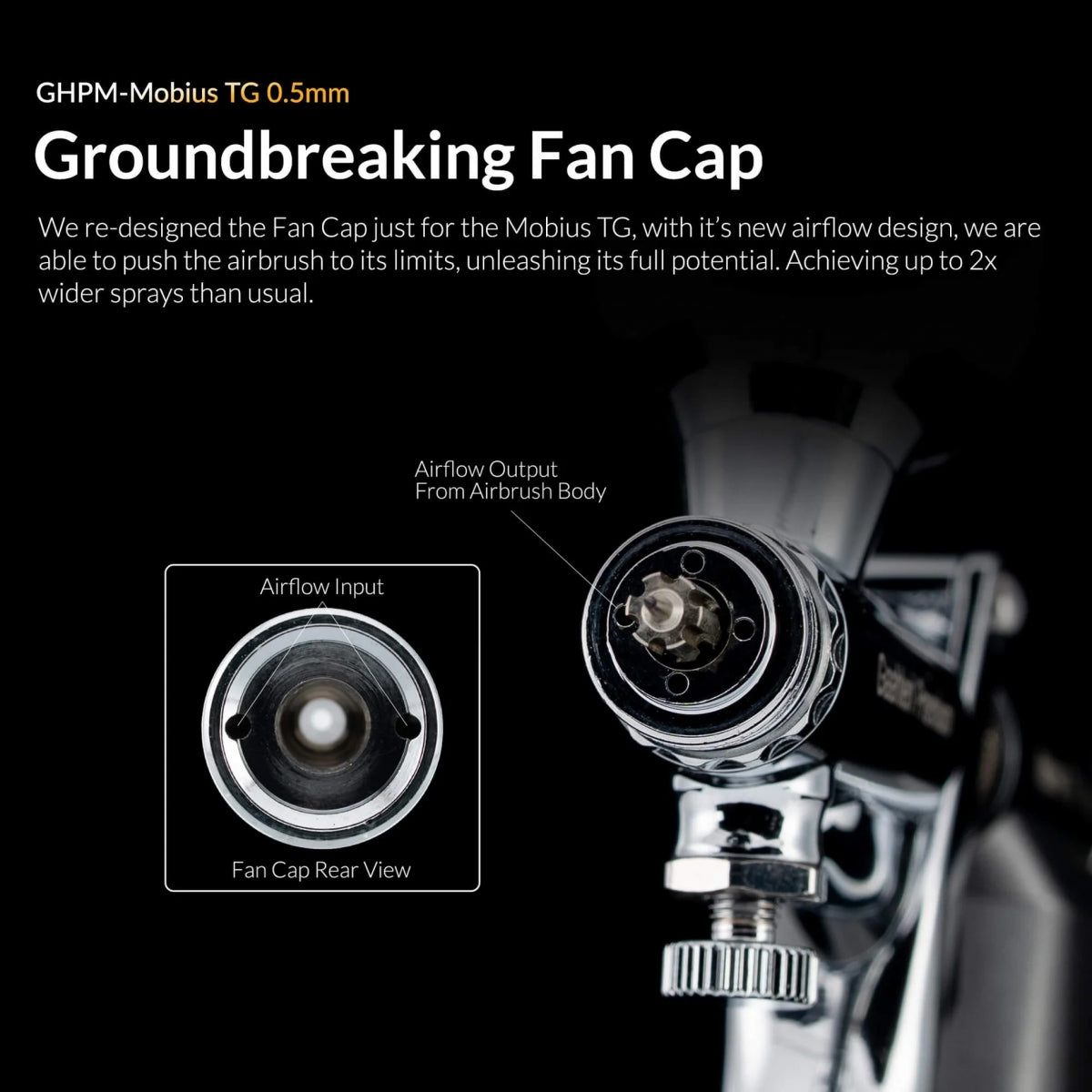 Gaahleri 44070 Premium Series GHPM-Mobius TG 0,5 mm Airbrush