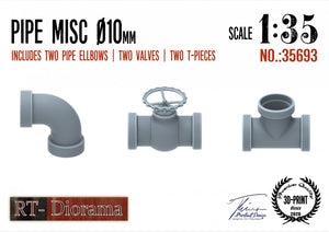 RT-Diorama 35693 Pipe Misc. 10mm 1/35 – immagine 2
