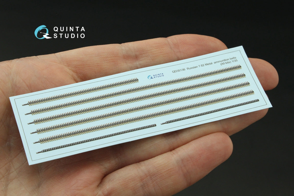 Quinta Studio QD35136 Russian 7.62 Metal ammunition belts (All kits) 1/35 – zdjęcie 3