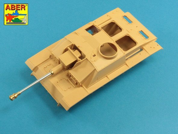 Aber 35L-059n German StuK.40 L/48 7,5 cm Barrel with middle muzzle brake for Stug.III, Ausf G - middle model 1/35 – zdjęcie 7