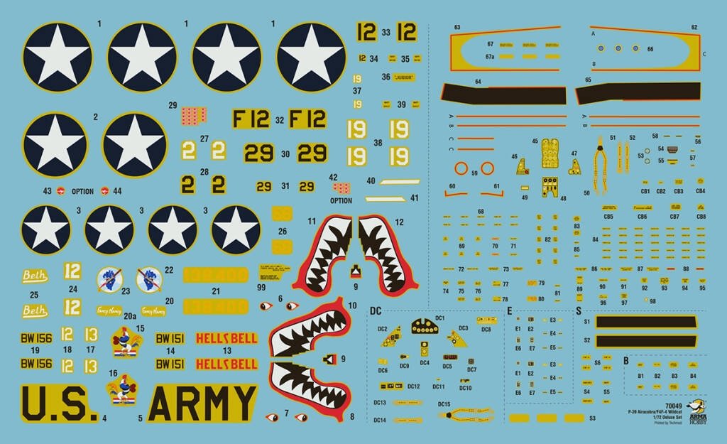 Arma Hobby 70049 Cactus Air Force F4F-4 Wildcat + P-400/P-39D Airacobra Deluxe Set 1/72 – image 2
