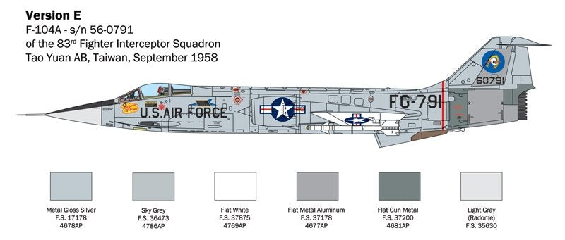 Italeri 2515 F-104 STARFIGHTER A/C 1/32 – zdjęcie 2