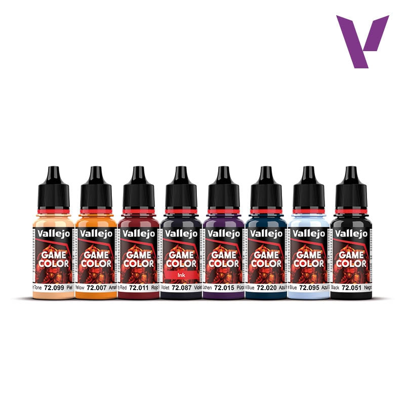 Vallejo 72194 Purple Dragons - Game Color Set - Fantasy Color Series 8x18ml