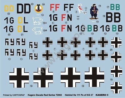 Kagero KD72002 Heinkel He 111 Ps of KG 27 1/72 – zdjęcie 2