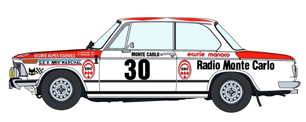 Hasegawa 20516 BMW 2002 tii “1975 Monte Carlo Rally” 1/24 – zdjęcie 4