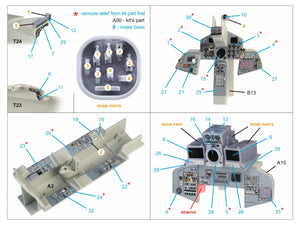 Quinta Studio QDS+48261 Tornado GR.1 3D-Printed colored Interior on decal paper (Revell) (small version) (with 3D-printed resin parts) 1/48 – image 2
