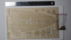 Wood Hunter W35024 Wood deck Italian Roma for Trumpeter 1/350 – zdjęcie 2