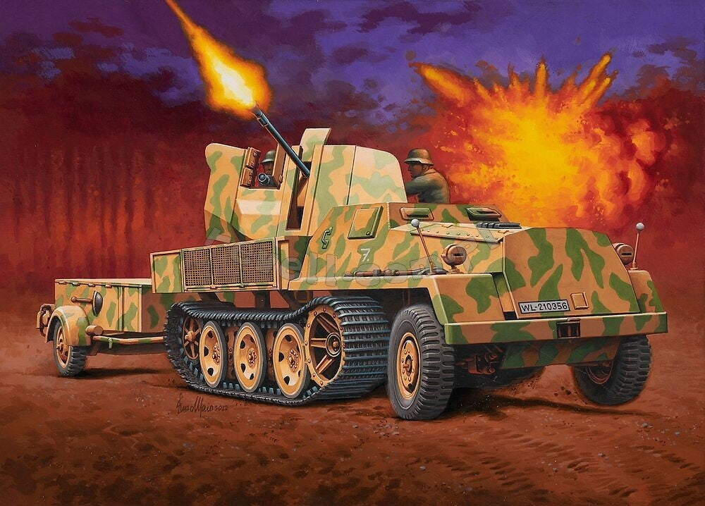 Maquette Revell 63293 sWS avec Flak 43 et remorque à munitions Sd.Ah. 58, échelle 1/72 – image 3