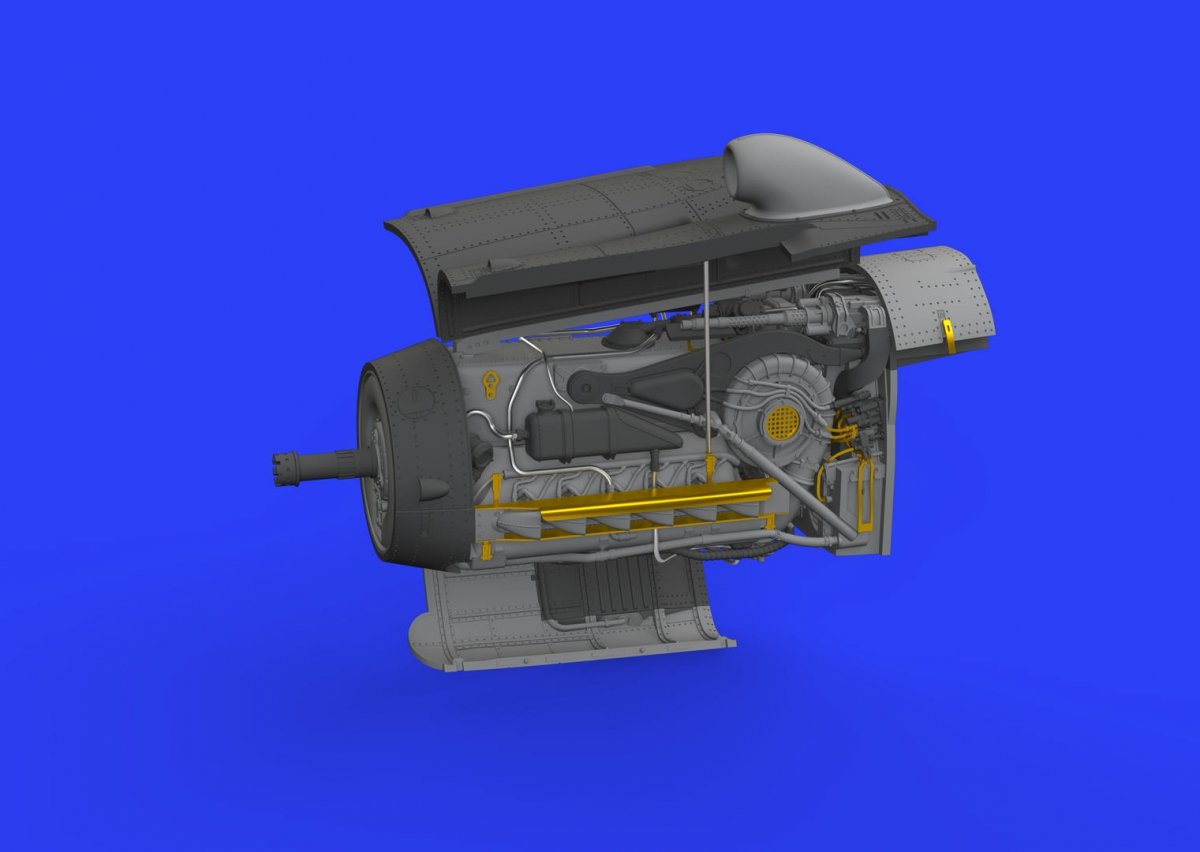 Eduard 648441 Bf 109G-10 engine 1/48 EDUARD – zdjęcie 3
