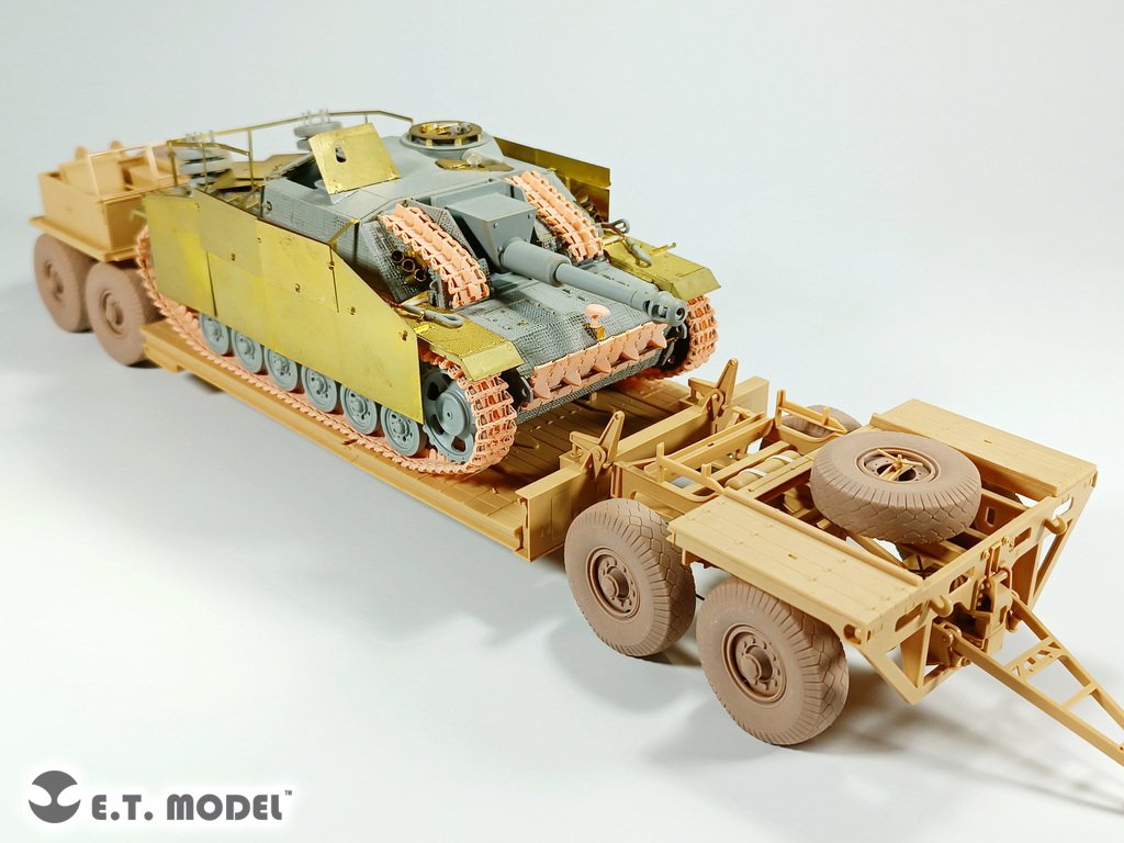 E.T. Model P35-123 WWII German Tank Transporter Sd.Ah.116 Sagged wheels For TAMIYA Kit 1/35 – zdjęcie 7