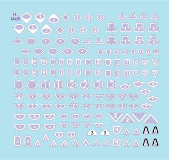 Star Decals 35-C1425 IDF Generic Markings 1. Israeli brigade/unit insignia markings for tanks and AFVs 1/35 – zdjęcie 2