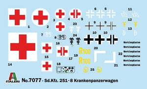 Italeri 7077 Sd.Kfz. 251/8 AMBULANCE 1/72 – immagine 10
