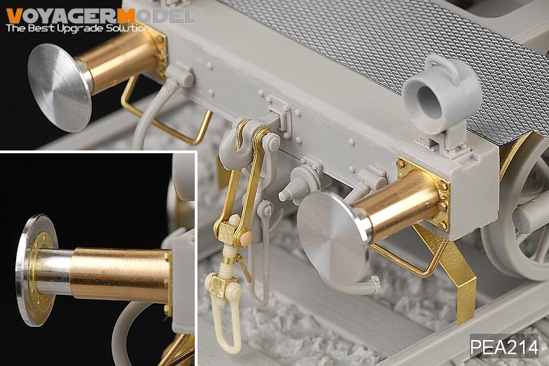 Voyager Model PEA214 WWII German Railway Cars Functional Buffers and Tow Hooks (For All) 1/35 – zdjęcie 3