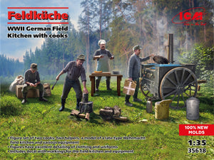 ICM 35618 Feldkuche WWII German Field Kitchen with cookers 1/35