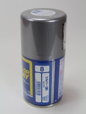 Mr.Hobby S-008 S008 Silver - (Metallic) Spray – zdjęcie 2