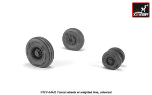 Armory Models AW72331 F-14A/B Tomcat early type wheels w/ weighted tires 1/72 – image 2