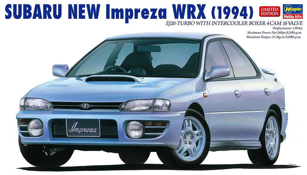 Hasegawa 20675 SUBARU NEW Impreza WRX 1994 1/24 – zdjęcie 2