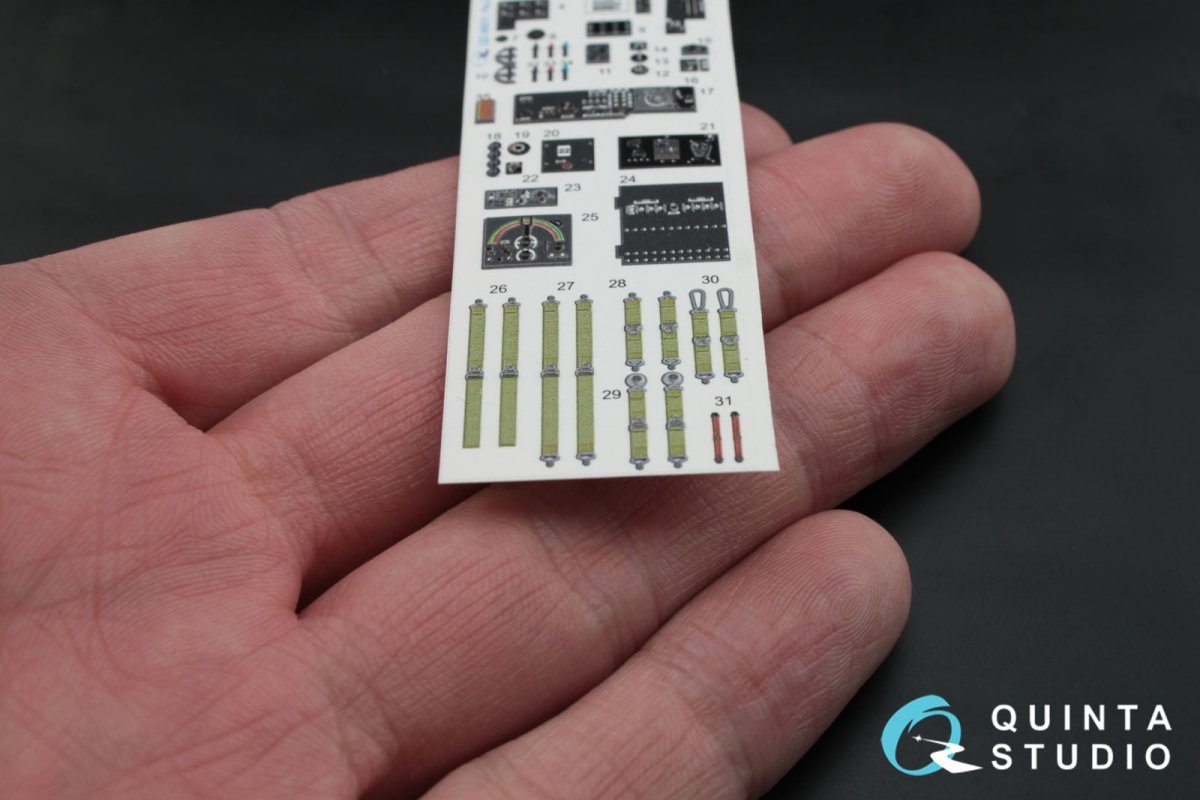 Quinta Studio QD48011 Pe-2 3D-Printed &amp;amp; coloured Interior on decal paper (for Zvezda kits) 1/48 – zdjęcie 5