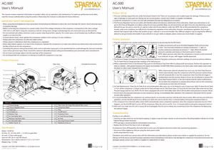 Sparmax AC500 Mini Air Compressor With 3m Hose – zdjęcie 2