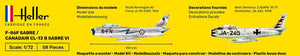 Heller 56277 F-86F SABRE / CANADAIR CL-13 B SABRE VI - Starter Kit 1/72 – zdjęcie 6
