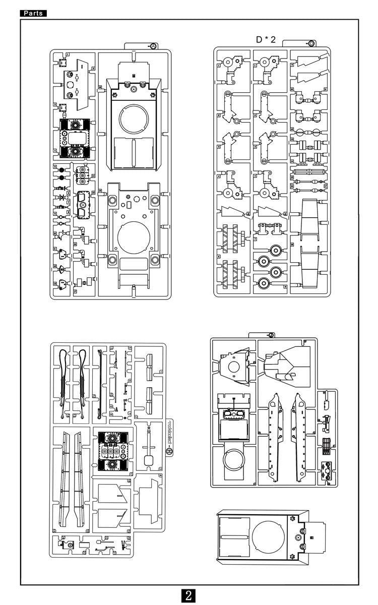 Modelcollect UA72139 Fist of War German WWII E-75 Ausf.Vierfubler Einauge [2 in 1] Janus 1/72 – image 3