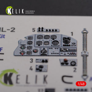 KELIK K48094 IL-2 Shturmovik interior 3D decals for Tamiya kit 1/48 – immagine 2