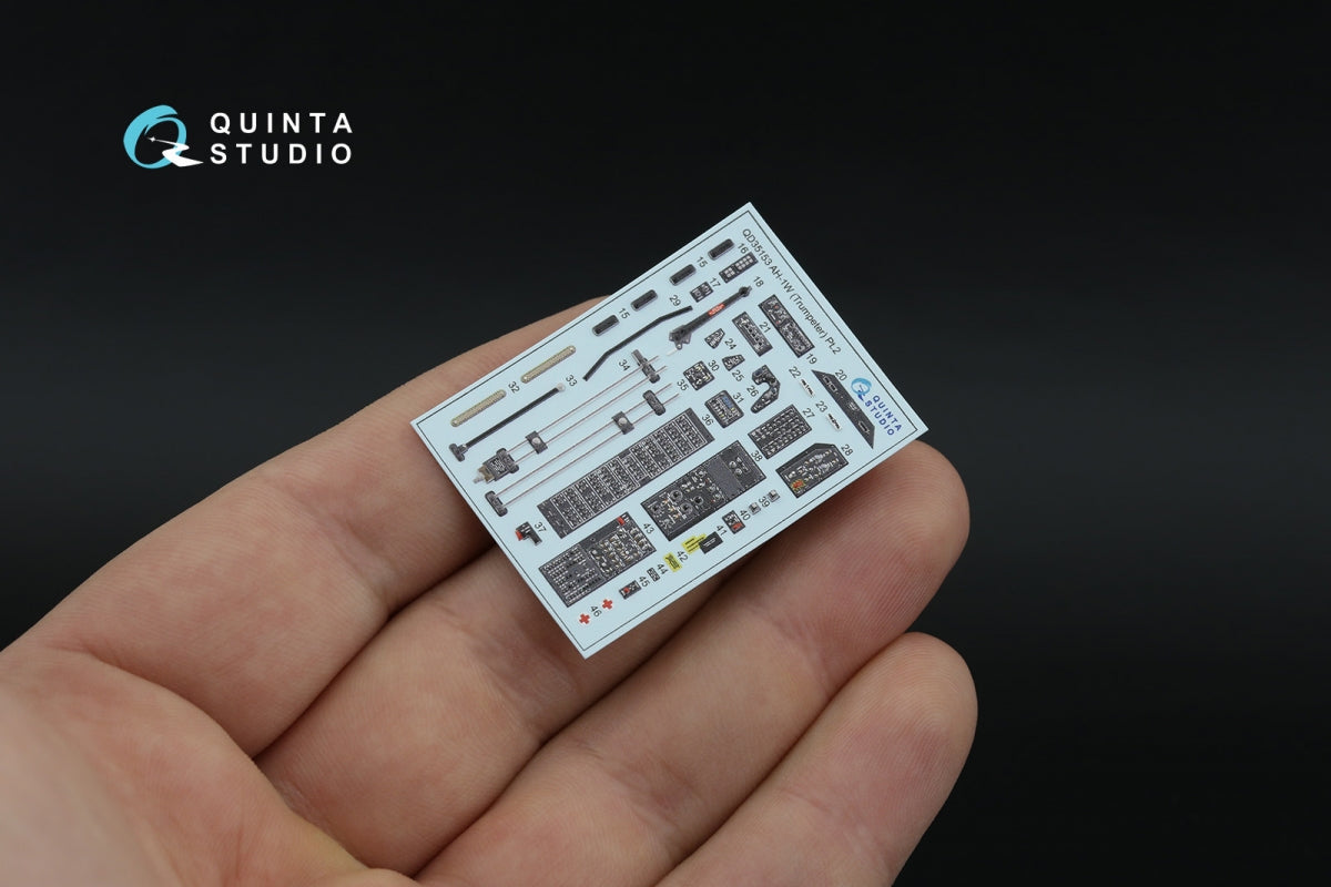 Quinta Studio QDS-35153 AH-1W 3D-Printed &amp;amp; coloured Interior on decal paper (Trumpeter) (Small version) 1/35 – zdjęcie 12