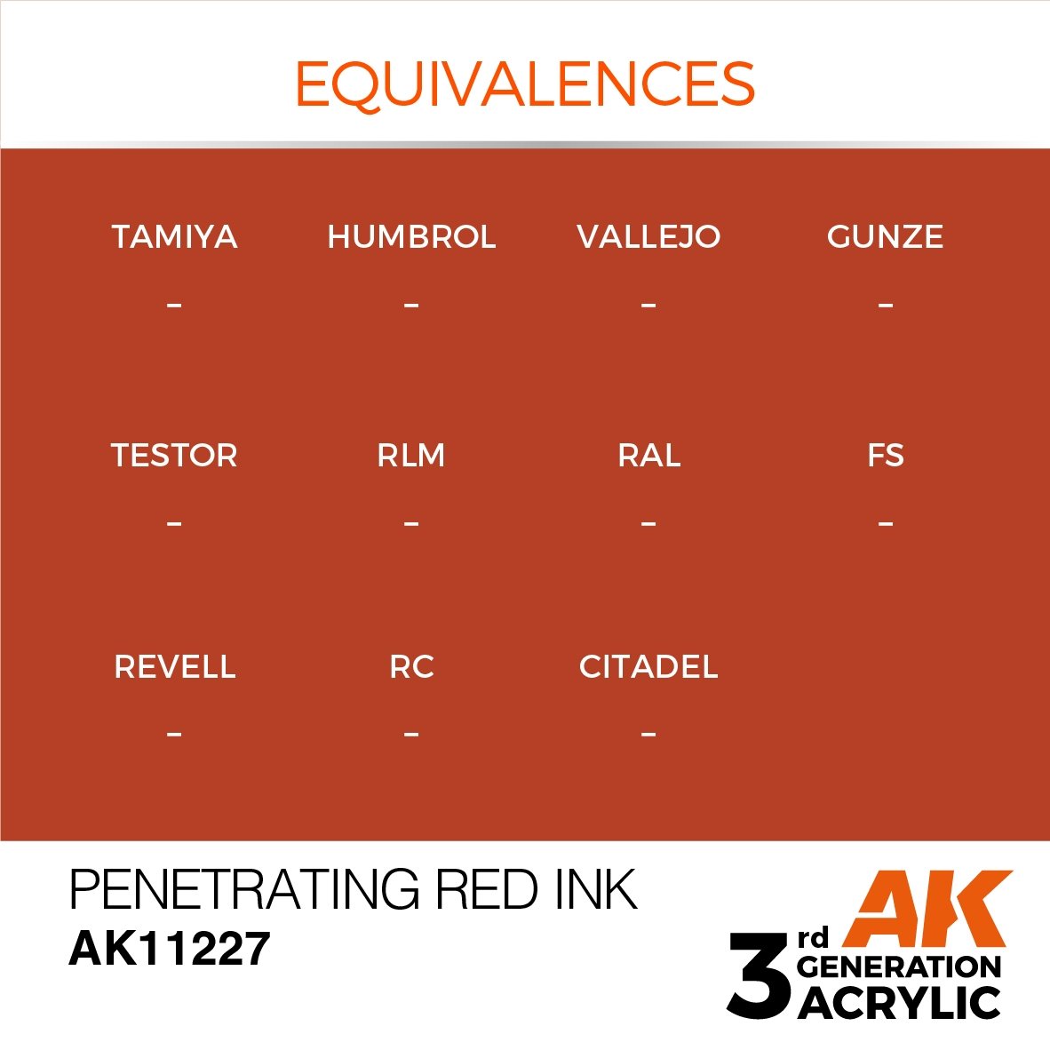 AK Interactive AK11227 PENETRATING RED – INK 17ml – zdjęcie 3