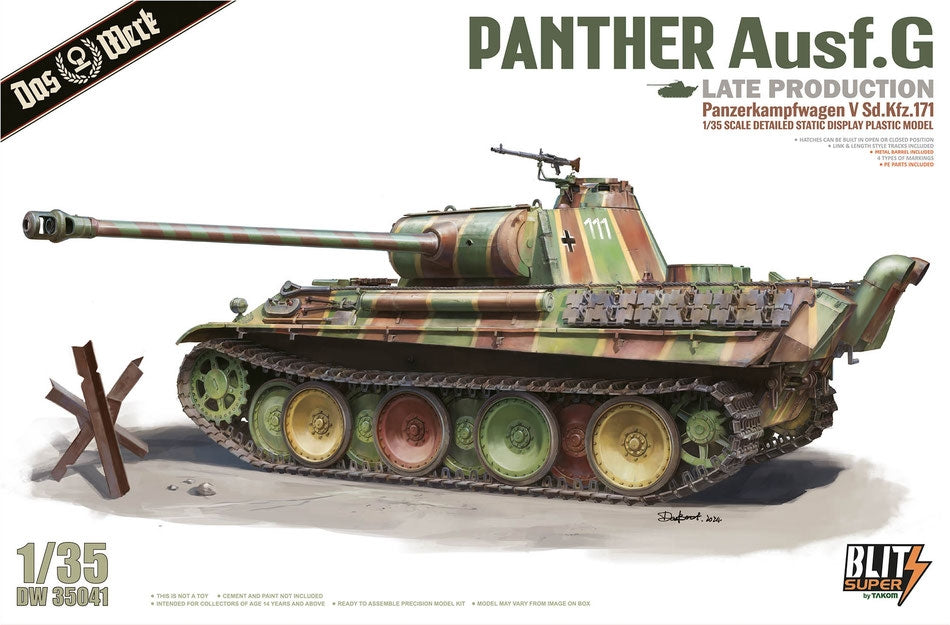 Das Werk DW35041 Panther Ausf.G Late Production SUPER BLITZ 1/35