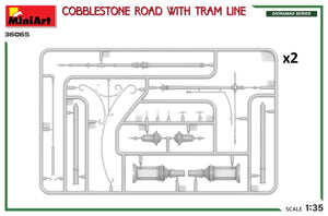Miniart 36065 COBBLESTONE ROAD WITH TRAM LINE 1/35 – zdjęcie 5