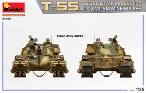 MiniArt 37092 T-55 CZECHOSLOVAK PRODUCTION with KMT-5M MINE ROLLER 1/35 – zdjęcie 8