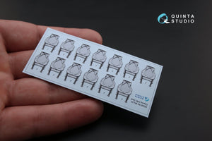 Quinta Studio QR48005 MV-22 Osprey folded seats (26 pcs) (for Hobby Boss kit) 1/48 – zdjęcie 3