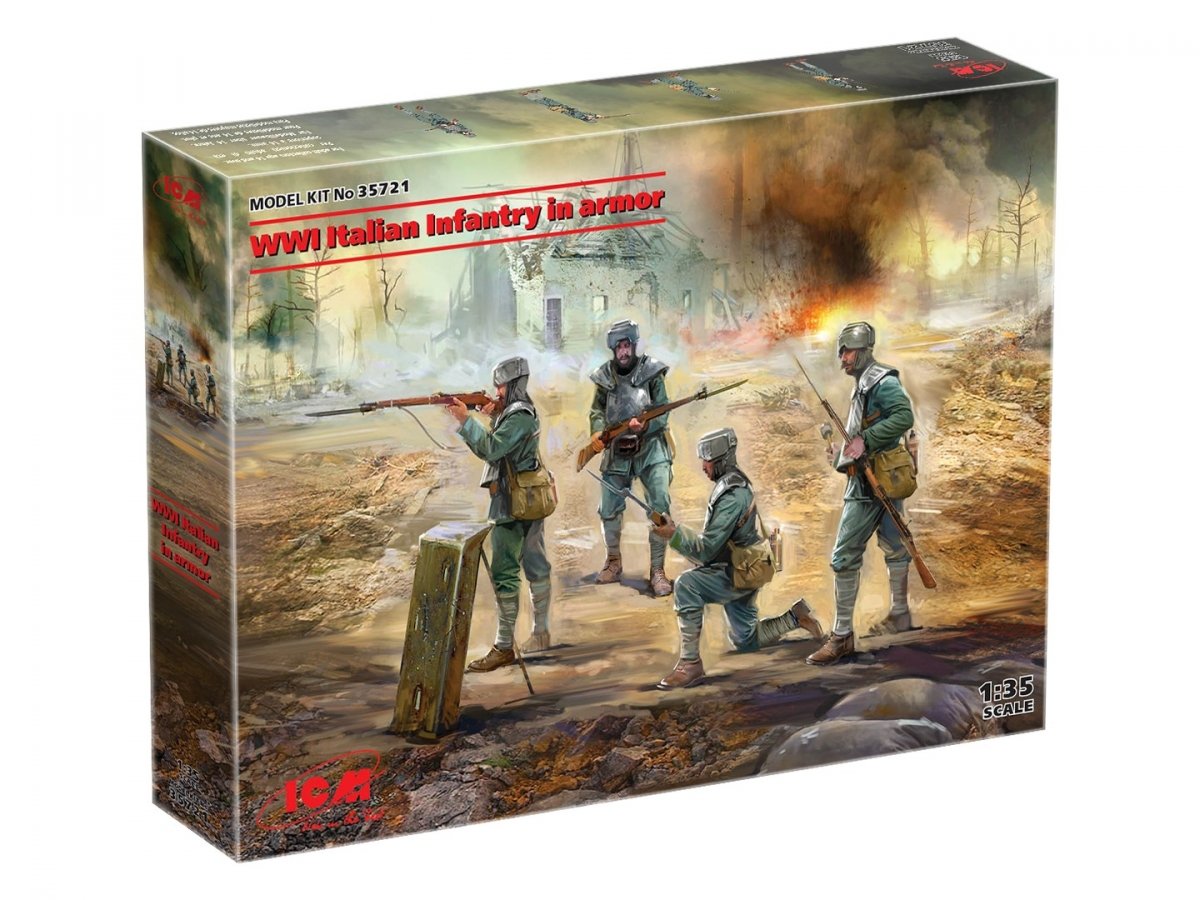 ICM 35721 WWI Italian Infantry in armor 1/35 – image 2