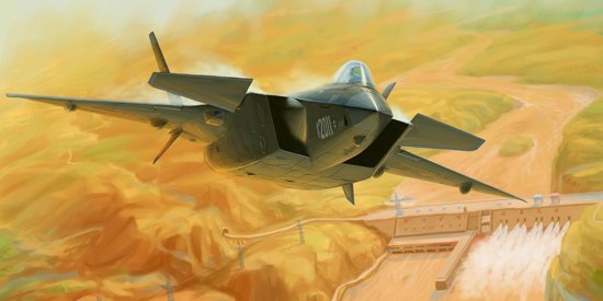 Trumpeter 01665 J-20 Mighty Dragon chinois 1/72