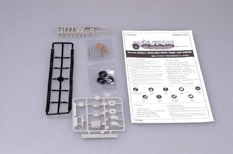 Trumpeter 07252 Sd.Kfz.9 Schwere Zugkraftwagen 18t(Late Version) 1/72 – zdjęcie 4