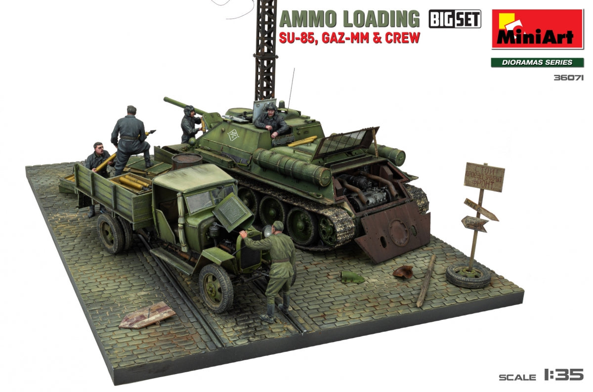 Miniart 36071 AMMO LOADING. SU-85, GAZ-MM and CREW. BIG SET 1/35 – zdjęcie 2