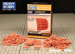 Heavy Hobby PT35002 WWII German Tiger I Initial Version Tracks Fit for Dragon 6252, 6600. RFM 5075, 5078 1/35 – zdjęcie 2