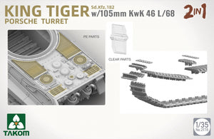 Takom 2178 Sd.Kfz.182 King Tiger Porsche Turret With 105mm KwK 46L/68 - 2 In 1 1/35 – image 2