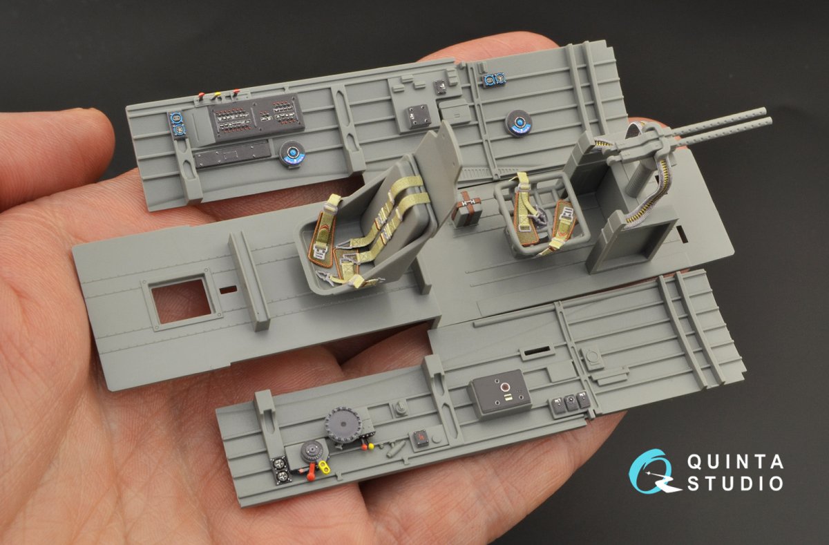 Quinta Studio QD35054 Ju 87G 3D-Printed &amp;amp; coloured Interior on decal paper ( Border Model ) 1/35 – zdjęcie 3
