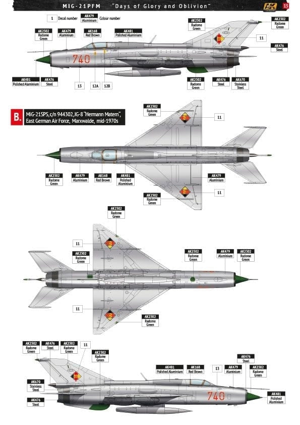 AK Interactive AK148003 MiG-21PFM Days of Glory and Oblivion 1/48 – zdjęcie 4