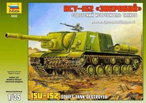 Zvezda 3532 ISU-152 Soviet self-propelled gun 1/35