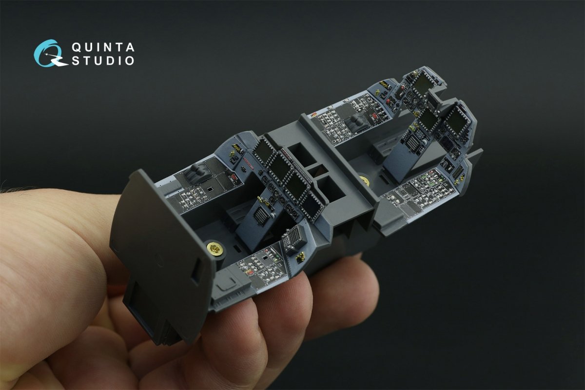 Quinta Studio QDS-32119 F-15E 3D-Printed &amp;amp; coloured Interior on decal paper ( Tamiya ) (small version) 1/32 – zdjęcie 3