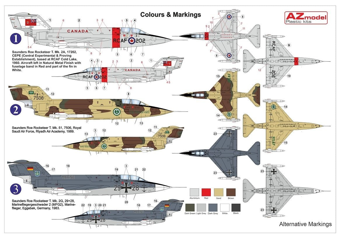 AZ Model AZ7692 Rocketeer T.Mk.51/2A/2G 1/72 – zdjęcie 2