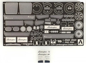 Aoshima 05900 Lamborghini Diablo Common Detail-Up Parts 1/24 – zdjęcie 2