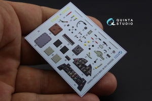 Quinta Studio QD32053 Bf 109E-4 3D-Printed &amp;amp; colored Interior on decal paper (for Cyber-hobby/Dragon kit) 1/32 – image 4