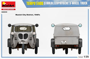 MiniArt 38059 TEMPO E400 STAHLBLECHPRITSCHE 3-WHEEL TRUCK 1/35 – zdjęcie 10