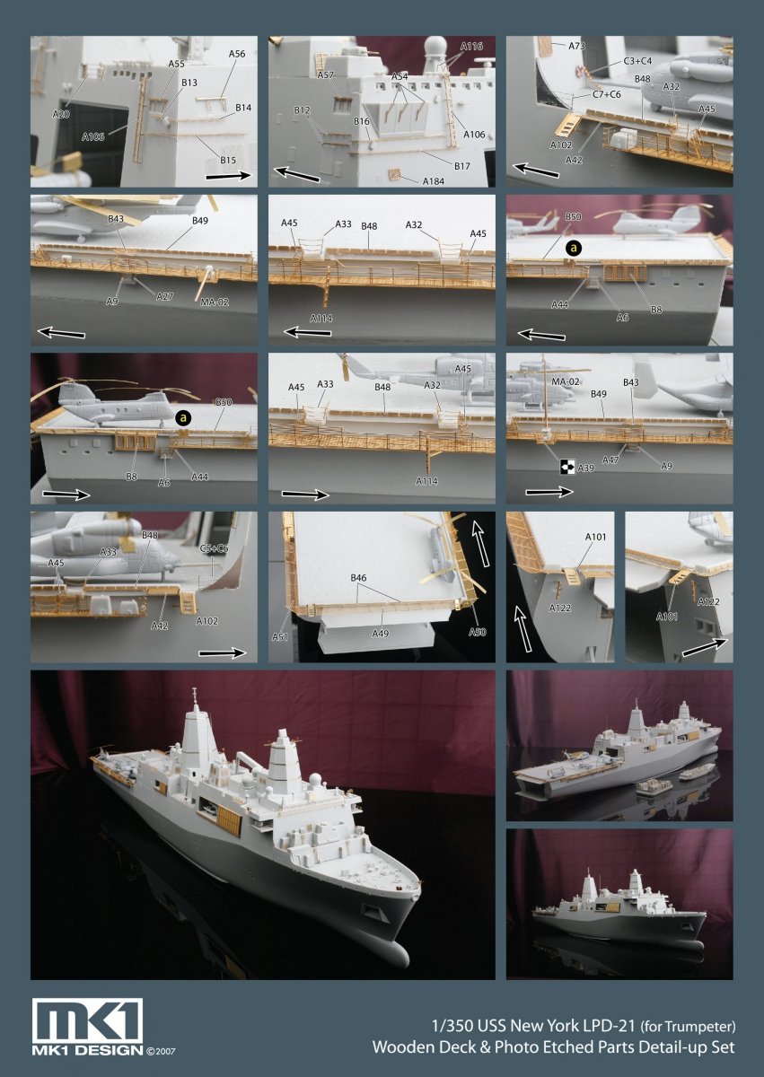 MK1 Design MS-35039 LPD-21 New York Detail-UP 1/350 – zdjęcie 6