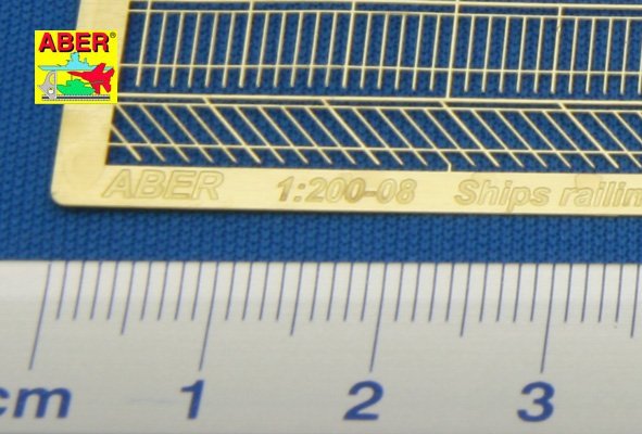 Aber 200-08 Ship railing - vertical bars 1/200 – zdjęcie 3