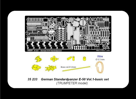 Aber 35233 German Standardpanzer E-50 - vol. 1 - basic set 1/35 – zdjęcie 4
